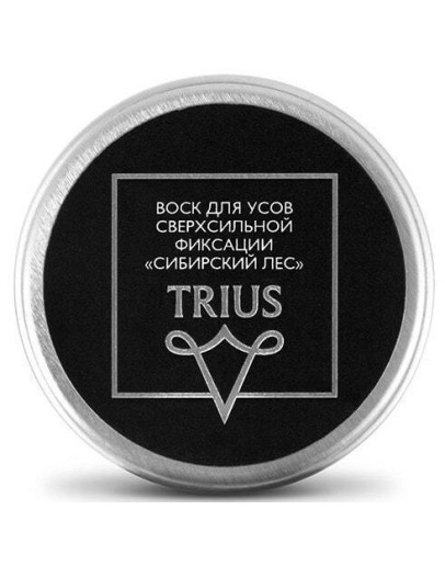 Trius Moustache Wax - Воск для усов сверхсильной фиксации Сибирский лес 15 мл