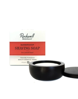 Rockwell Razors - Твердое мыло для бритья аромат кедра и нероли, 113 гр, в деревянной чаше