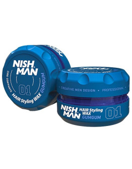 Nishman Aqua Hair Styling Wax 01 GUMGUM - Воск для волос 100 мл