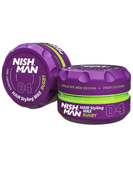 Nishman Aqua Hair Styling Wax 04 RUGBY - Воск для волос 150 мл