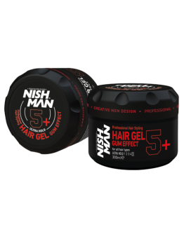 Nishman Ultra Hold Hair Styling Gummy 5+ - Гель для волос 300 мл